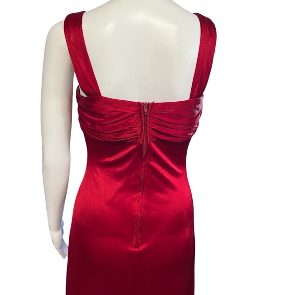 Masquerade - Women’s Jeweled Ruched Long Dress Sz. 5/6 - Picture 5 of 6